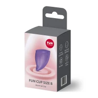 Менструальна чаша Fun Factory FUN CUP SIZE B Black Currant, багаторазова, діаметр 4,3 см, об’єм 30 мл — Переглянути зображення 6