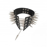 Чокер-комір з шипами Art of Sex - Ariadne, екошкіра, колір червоний, L-2XL