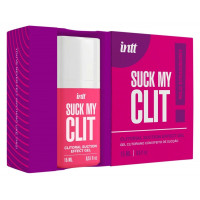Смоктайзер для клітора Intt Suck My Clit Wild Strawberry (15 мл), полуниця, гель з ефектом посмоктування — Переглянути зображення 3