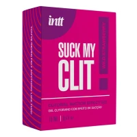 Смоктайзер для клітора Intt Suck My Clit Wild Strawberry (15 мл), полуниця, гель з ефектом посмоктування — Переглянути зображення 6