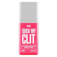 Смоктайзер для клітора Intt Suck My Clit Wild Strawberry (15 мл), полуниця, гель з ефектом посмоктування — Переглянути зображення 1