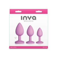 Набір анальних пробок NS Novelties INYA - Triple Ace Kit - Blush — Переглянути зображення 3