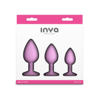 Набір анальних пробок NS Novelties INYA - Triple Ace Kit - Blush — Переглянути зображення 4