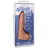 Кончающий фаллоимитатор Doc Johnson The Realistic Cock ULTRASKYN - Squirting 9,5 Inch Vanilla — Просмотреть изображение 9