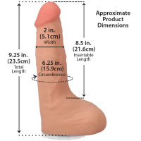 Кончающий фаллоимитатор Doc Johnson The Realistic Cock ULTRASKYN - Squirting 9,5 Inch Vanilla — Просмотреть изображение 5