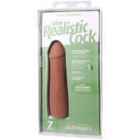 Фалоімітатор Doc Johnson The Realistic Cock ULTRASKYN - 7 Inch Caramel — Переглянути зображення 9
