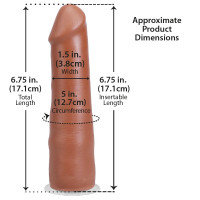 Фалоімітатор Doc Johnson The Realistic Cock ULTRASKYN - 7 Inch Caramel — Переглянути зображення 5