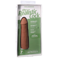 Фалоімітатор Doc Johnson The Realistic Cock ULTRASKYN - 7 Inch Caramel — Переглянути зображення 8