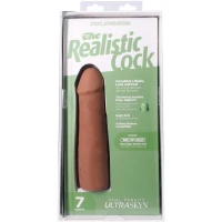 Фалоімітатор Doc Johnson The Realistic Cock ULTRASKYN - 7 Inch Caramel — Просмотреть изображение 18