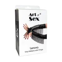 Вінілові мітенки Art of Sex - Lerona, розмір M, колір червоний — Переглянути зображення 3