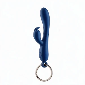 Брелок вібратор-кролик Diverty Sex Blue