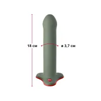 Фалоімітатор Fun Factory MAGNUM, оливковий (м'яте паковання!!!) — Переглянути зображення 3