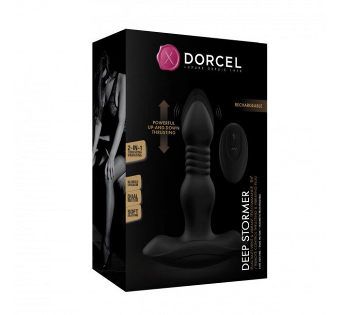 Анальна пробка з вібрацією та пульсацією Dorcel DEEP STORMER