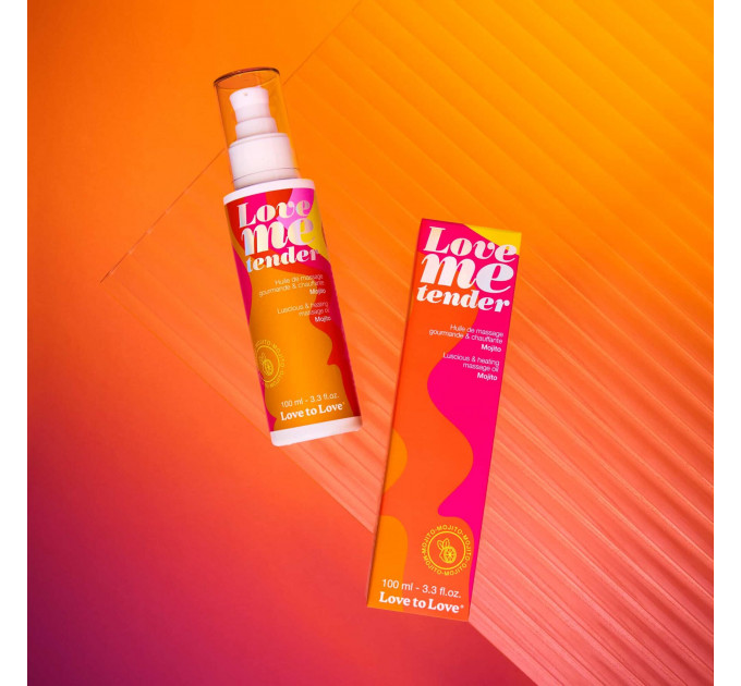Массажное масло Love To Love - Love Me Tender, Mojito (100 мл), аромат мохито, без парабенов