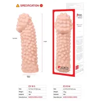 Насадка на член Kokos Extreme Sleeve ES.10 розмір M, потовщувальна, стимулюючий рельєф — Переглянути зображення 5