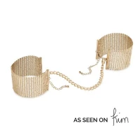 Наручники Bijoux Indiscrets Desir Metallique Handcuffs - Gold, металеві, стильні браслети — Переглянути зображення 1