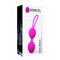 Вагинальные шарики Dorcel Dual Balls Magenta, диаметр 3,6см, вес 55гр