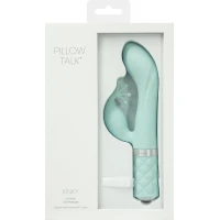 Розкішний вібратор-кролик Pillow Talk - Kinky Teal з кристалом Сваровські, потужний — Переглянути зображення 9