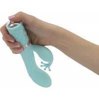 Розкішний вібратор-кролик Pillow Talk - Kinky Teal з кристалом Сваровські, потужний — Переглянути зображення 4