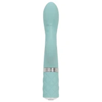 Розкішний вібратор-кролик Pillow Talk - Kinky Teal з кристалом Сваровські, потужний — Переглянути зображення 2