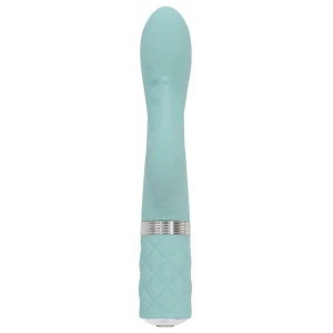 Розкішний вібратор-кролик Pillow Talk - Kinky Teal з кристалом Сваровські, потужний