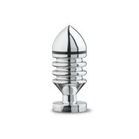Металева анальна пробка Mystim Hector Helix L для електростимулятора, діаметр 5 см — Переглянути зображення 1