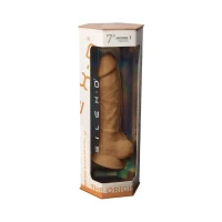 Фалоімітатор SilexD Johnny Caramel (MODEL 1 size 7in), двошаровий, силікон + Silexpan, діаметр 3,8см — Просмотреть изображение 7