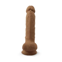 Фалоімітатор SilexD Johnny Caramel (MODEL 1 size 7in), двошаровий, силікон + Silexpan, діаметр 3,8см — Просмотреть изображение 3