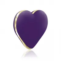 Вібратор-сердечко Rianne S: Heart Vibe Purple, 10 режимів, медичний силікон, подарункове паковання — Просмотреть изображение 2