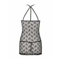 Напівпрозора сорочка Passion AZALIA CHEMISE XXL/XXXL, black — Просмотреть изображение 6