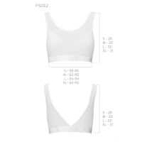 Топ с прозрачной вставкой Passion PS002 TOP L, white