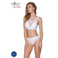 Топ з прозорою вставкою Passion PS002 TOP L, white — Переглянути зображення 2