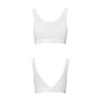 Топ з прозорою вставкою Passion PS002 TOP L, white — Переглянути зображення 4