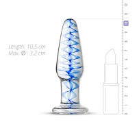 Скляна анальна пробка з внутрішньою спіраллю Gildo Glass Buttplug No. 23 — Переглянути зображення 3