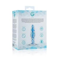 Скляна анальна пробка з внутрішньою спіраллю Gildo Glass Buttplug No. 23 — Переглянути зображення 5