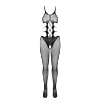 Еротичний бодістокінг Passion BS084 black — Просмотреть изображение 5