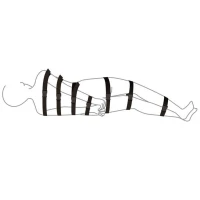 Ремені для бондажу Art of Sex - BDSM Bondage Black Night Simple — Переглянути зображення 2