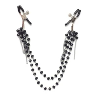 Затискач для сосків Art of Sex - Nipple clamps Sexy Jewelry Black — Переглянути зображення 1