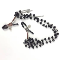 Затискач для сосків Art of Sex - Nipple clamps Sexy Jewelry Black — Переглянути зображення 2