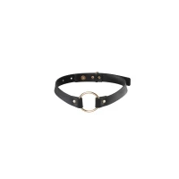 Чокер з екошкіри Bijoux Indiscrets Maze – Single Choker Black — Переглянути зображення 1