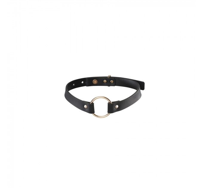 Чокер з екошкіри Bijoux Indiscrets Maze – Single Choker Black