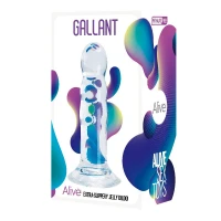 Прозорий фалоімітатор Alive Gallant Jelly Dildo — Переглянути зображення 2