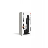 Реалістичний фалоімітатор Strap-On-Me Sliding Realistic Skin Dildo Black M, ефект рухливої шкіри — Переглянути зображення 8
