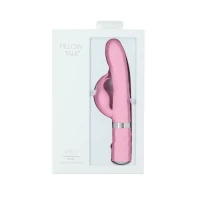 Розкішний кролик з ротацією та вібрацією Pillow Talk Lively Pink, кристал Сваровскі — Переглянути зображення 8