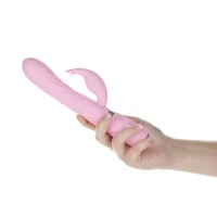 Розкішний кролик з ротацією та вібрацією Pillow Talk Lively Pink, кристал Сваровскі — Переглянути зображення 7