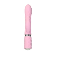 Розкішний кролик з ротацією та вібрацією Pillow Talk Lively Pink, кристал Сваровскі — Переглянути зображення 3