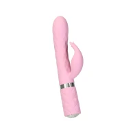 Розкішний кролик з ротацією та вібрацією Pillow Talk Lively Pink, кристал Сваровскі — Переглянути зображення 2