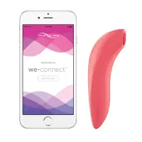Вакуумний смарт-стимулятор для пар We-Vibe Melt Coral, зручно поєднувати з проникним сексом — Переглянути зображення 1