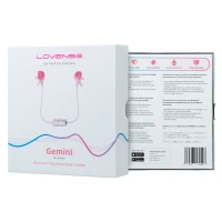 Смарт-вібратор для грудей Lovense Gemini, регулювання стискання соска, можна носити — Переглянути зображення 11