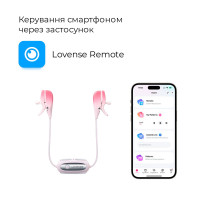 Смарт-вибратор для груди Lovense Gemini, регулировка сжатия соска, можно носить